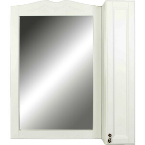 Зеркало-шкаф Orange Классик 85 с подсветкой, молочное (F7-85ZS3) зеркало orange классик 75 орех f7 75ze1