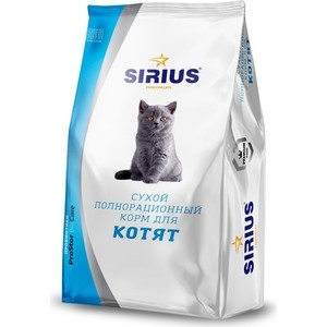 фото Сухой корм sirius для котят 1,5кг