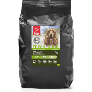 фото Сухой корм blitz petfood holistic adult all breeds low grain fresh duck низкозерновой с уткой для собак всех пород 12кг