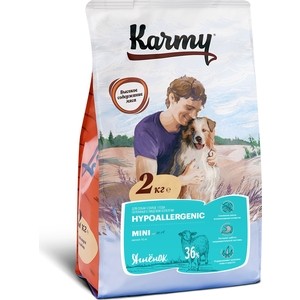 Сухой корм Karmy Hypoallergenic Dog Mini Ягненок гипоаллергенный для собак мелких пород склонных к пищевой аллергии 2кг - фото 1