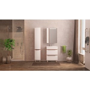 

Мебель для ванной Velvex Crystal 60 напольная, белый\темный лен, Crystal 60 напольная, белый\темный лен