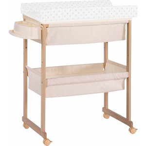 Комод пеленальный с ванночкой и текстильной корзиной Micuna B-1158 Plus natural матрасик beige dots комод пеленальный с ванночкой italbaby angioletti белый