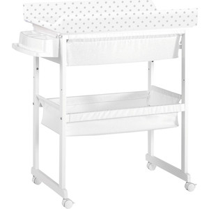 Комод пеленальный с ванночкой и текстильной корзиной Micuna B-1158 Plus white матрасик grey stars комод пеленальный с ванночкой italbaby angioletti белый