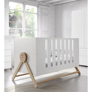 

Кроватка Micuna Swing Big Relax 140*70 white/water wood, Swing Big Relax 140*70 white/water wood