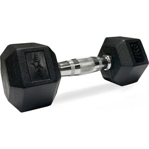

Гантель Starfit обрезиненная DB-301 7 кг, черная, обрезиненная DB-301 7 кг, черная