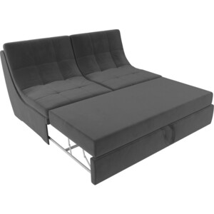 Модуль Лига Диванов Холидей раскладной диван велюр серый