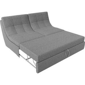 Модуль Лига Диванов Холидей раскладной диван рогожка серый
