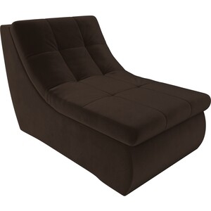 Модуль Лига Диванов Холидей кресло микровельвет коричневый модуль лига диванов холидей люкс кресло микровельвет коричневый