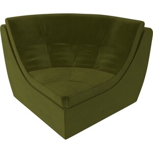 Модуль Лига Диванов Холидей угол микровельвет зеленый модуль лига диванов холидей люкс кресло микровельвет зеленый