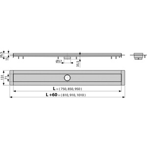 Душевой лоток AlcaPlast Modular (APZ13-750)