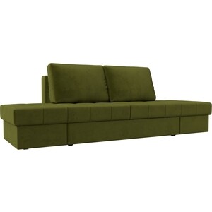 фото Диван трансформер лига диванов сплит микровельвет зеленый
