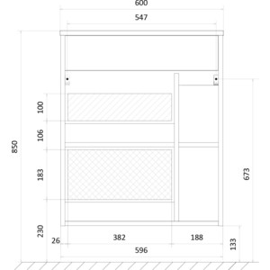 фото Тумба с раковиной 1marka lido 60п дуб сонома (4604613338756)