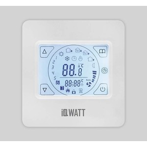 фото Терморегулятор программируемый iqwatt iq thermostat ts (белые) (сенсорный дисплей)