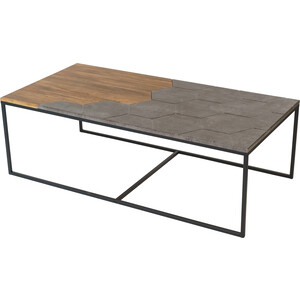 Журнальный стол Мебелик Китч дуб американский/серый бетон стол журнальный мебелик эклектик квадро дуб американский чёрный п0003274