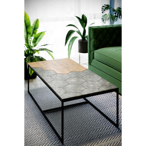 фото Журнальный стол калифорния мебель китч дуб американский/серый бетон