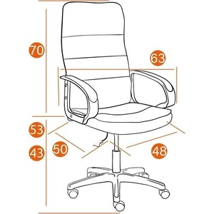 Кресло TetChair WOKER ткань коричневый 3М7-147