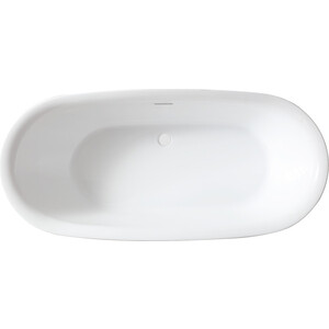 Акриловая ванна Abber 180x85 отдельностоящая (AB9205) акриловая ванна abber 170x80 со смесителем отдельностоящая ab9209 f7514100