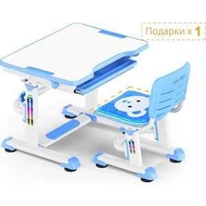 Комплект мебели (столик+стульчик) Mealux EVO BD-08 Teddy blue столешница белая/пластик синий BD-08 Teddy blue столешница белая/пластик синий - фото 2