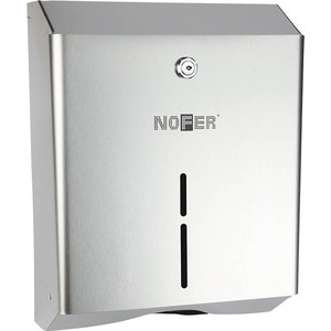 

Диспенсер для бумажных полотенец Nofer Tissue 500 листов, хром/матовый (04010.S), Tissue 500 листов, хром/матовый (04010.S)