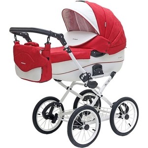 Коляска Riko BRUNO ECCO Prestige 20 красный-белый фото