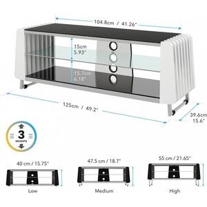 фото Тумба под телевизор avf grv1250a wht oak