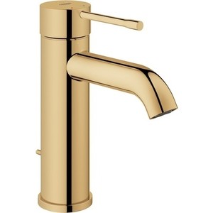 фото Смеситель для раковины grohe essence new с донным клапаном, холодный рассвет (23589gl1)