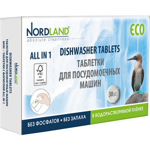 

Таблетки для посудомоечной машины (ПММ) Nordland 30 шт по 14 г, 30 шт по 14 г