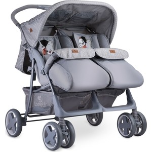 

Коляска для двойни Lorelli Twin Серый Grey Cool Cat 1939, Twin Серый Grey Cool Cat 1939