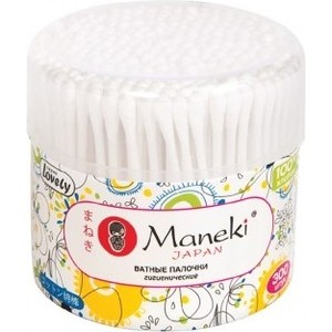 

Ватные палочки MANEKI Lovely гигиенические, с белым стиком, в пластиковом стаканчике 300 шт, Lovely гигиенические, с белым стиком, в пластиковом стаканчике 300 шт