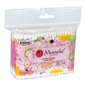 

Ватные палочки MANEKI Lovely гигиенические, с розовым стиком, в zip - пакете 200 шт, Lovely гигиенические, с розовым стиком, в zip - пакете 200 шт