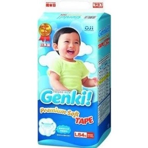 

Подгузники Genki L (9-14 кг) 54 шт 4901121-512648, L (9-14 кг) 54 шт 4901121-512648
