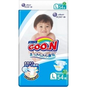 

Подгузники Goon L (9-14 кг) 54 шт 4902011-751345, L (9-14 кг) 54 шт 4902011-751345