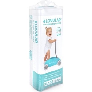 

Подгузники трусики LOVULAR HOT WIND, 12-20 кг 38 шт (XL) 5060434-291103, HOT WIND, 12-20 кг 38 шт (XL) 5060434-291103