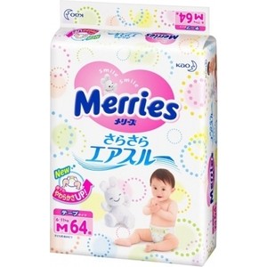 

Подгузники Merries M (6-11 кг) 64 шт 4901301-230843, M (6-11 кг) 64 шт 4901301-230843