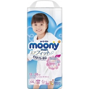 

Трусики для девочек Moony MAN XXL (13-28 кг) 26 шт NEW 4903111-236527, MAN XXL (13-28 кг) 26 шт NEW 4903111-236527