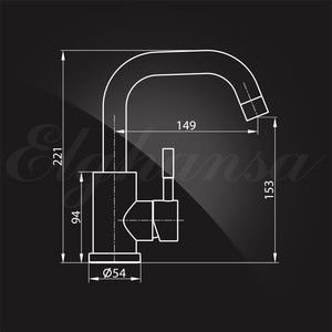 фото Смеситель для раковины elghansa stainless steel (16a4031-steel)