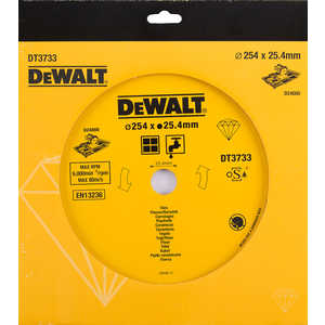 

Диск алмазный DeWALT 254х25.4мм (DT 3733), 254х25.4мм (DT 3733)