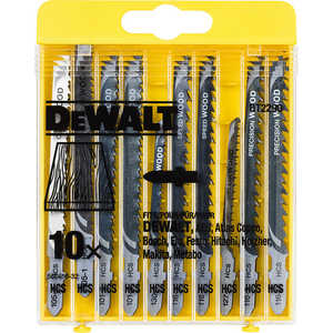 

Набор пилок для лобзика DeWALT 10шт HСS (DT 2290), 10шт HСS (DT 2290)