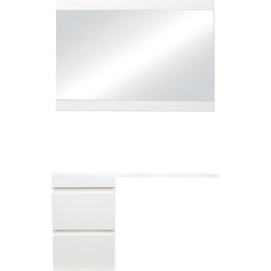 фото Мебель для ванной style line даллас люкс 39 (100l) подвесная, под стиральную машину, с усиленным кронштейном, белая