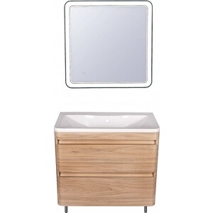 Мебель для ванной Style line Атлантика Люкс 60 напольная, ясень перламутр