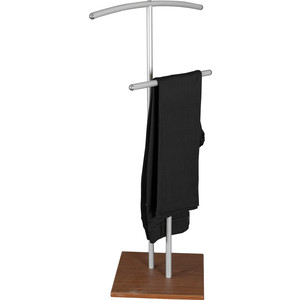 Вешалка костюмная Мебелик Дэви 4 металлик, средне-коричневый (П0003166)