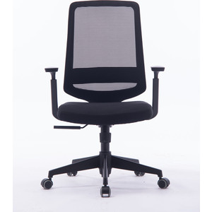 Кресло офисное NORDEN Лондон офис LB/ черный пластик/черная сетка/черная ткань