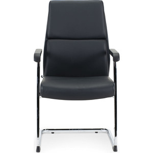 Кресло офисное NORDEN Лондон CF/ хром/черный + черные вставки экокожа офисное кресло офисное кресло besto low искусственная кожа