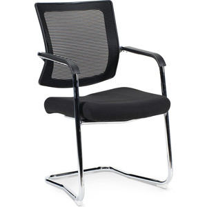 Кресло офисное NORDEN Вельд CF/ хром/черная сетка/черная ткань