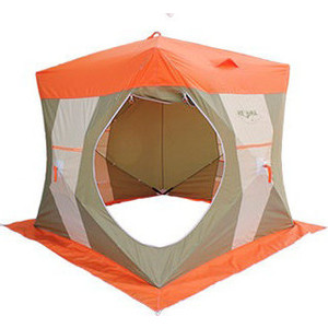 Палатка Митек Нельма Куб-2 (оранжевый/беж/хаки)