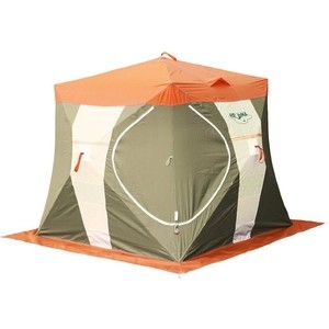 фото Палатка митек нельма куб-2 (оранжевый/беж/хаки)