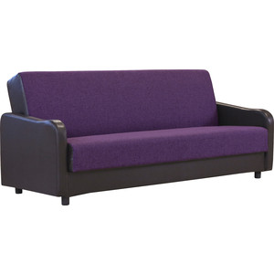 Диван книжка Шарм-Дизайн Лига 2 фиолетовый кухонный прямой диван артмебель маккон 2 х местный рогожка на флоке вельвет фиолетовый
