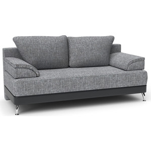 Диван еврокнижка Шарм-Дизайн ЕвроШарм серый с черным диван кровать шарм дизайн еврошарм фиолетовый