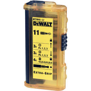 фото Набор бит dewalt х25мм 11шт extragrip (dt 7915)