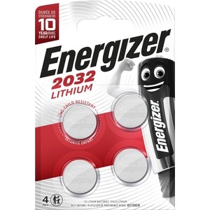 

Батарейка ENERGIZER Lithium CR2032 (4 шт) 3V, Lithium CR2032 (4 шт) 3V